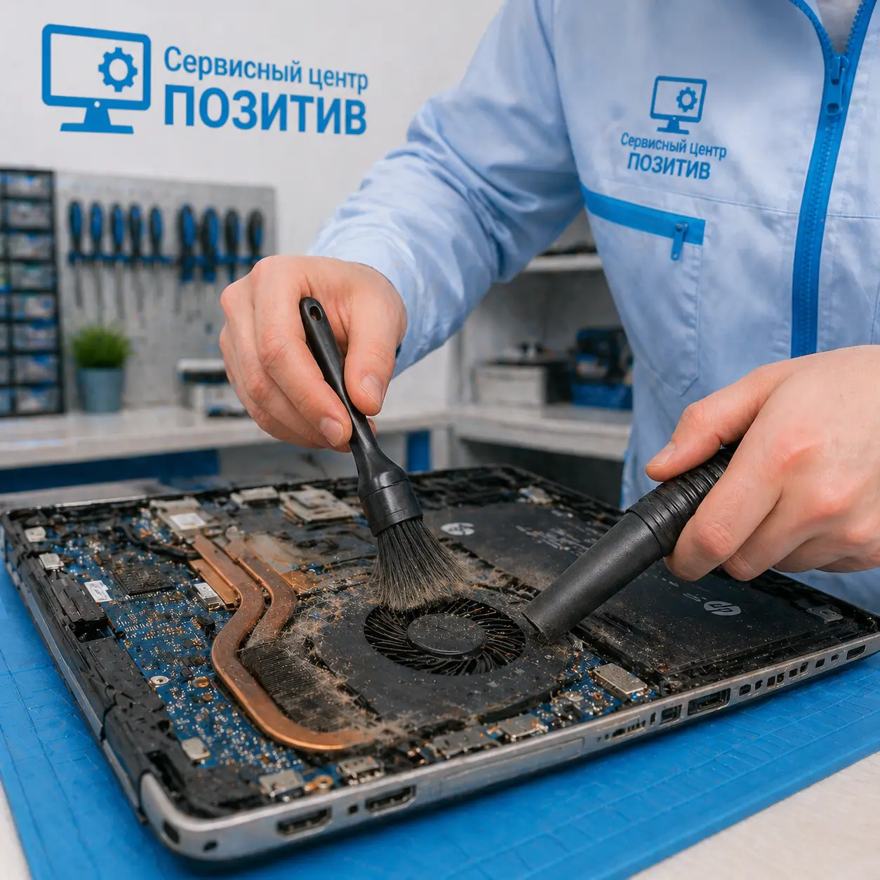 чистка ноутбука HP в Подольске