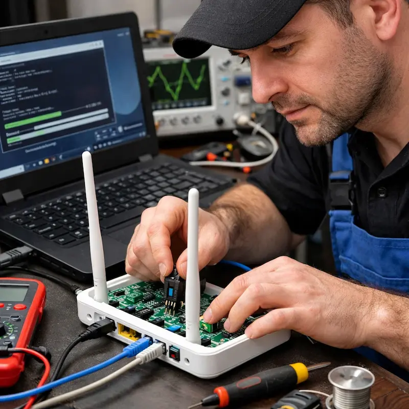 Перепрошивка WiFi роутера в Подольске