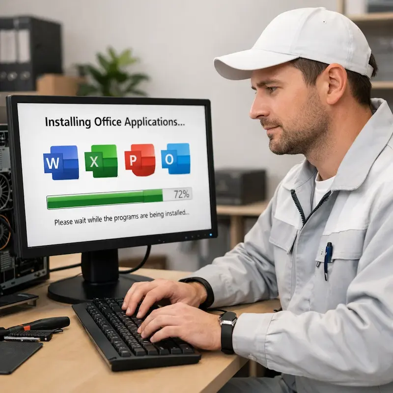 установка офисных программ на компьютер в Подольске