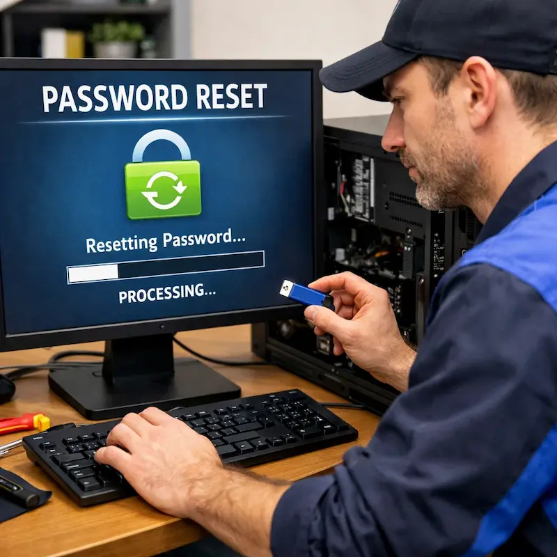 Удаление пароля на компьютере в Подольске