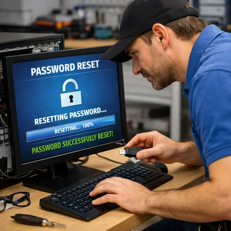 Сброс пароля от компьютера в Подольске