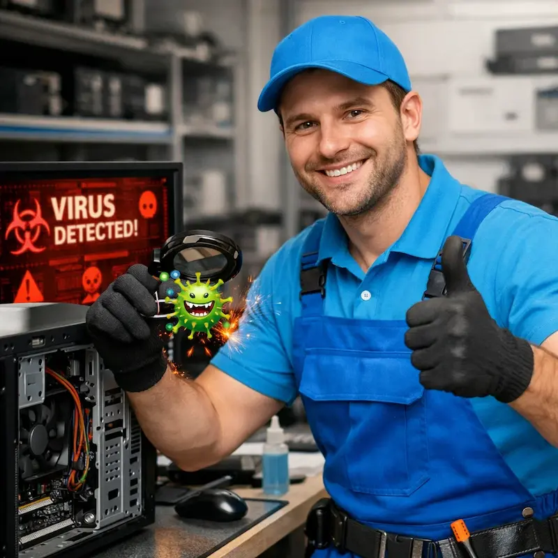 Удаление вирусов с компьютера в Подольске