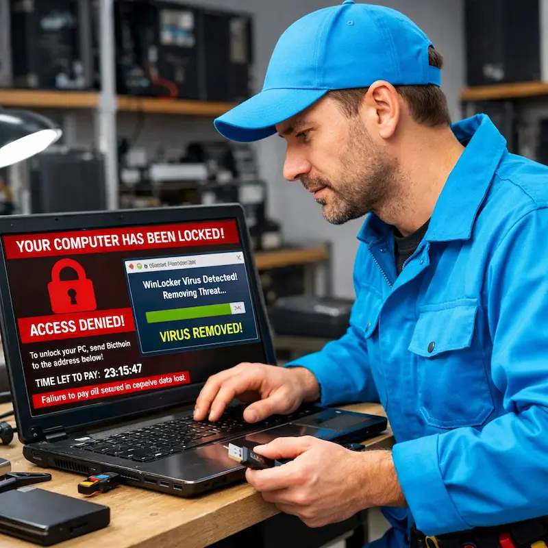 Разблокировать компьютер в Подольске | Поможем